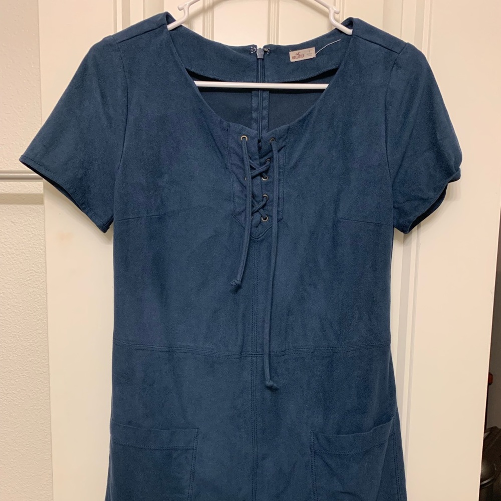 Blue Velvet Dress